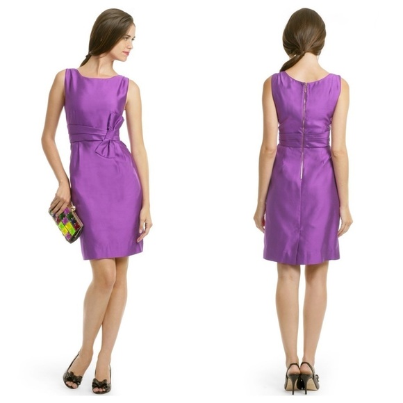 Kate Spade New York Silk Mademoiselle Dress in Violet Sz 6